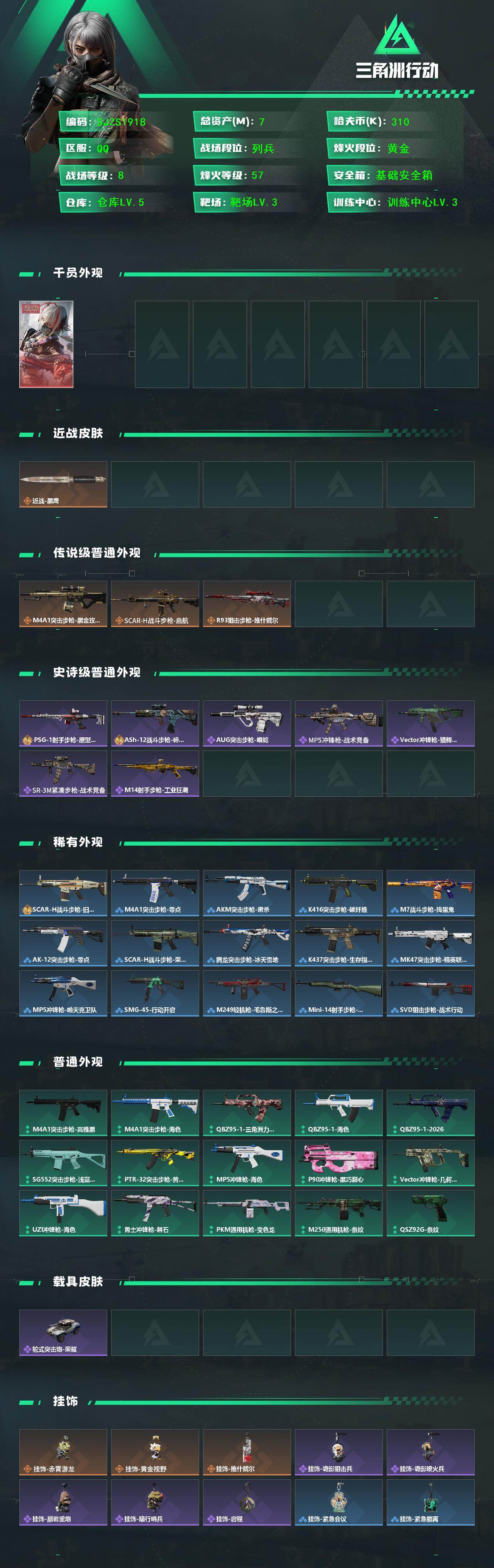 SJZEY4120190三角洲行动账号详情图2