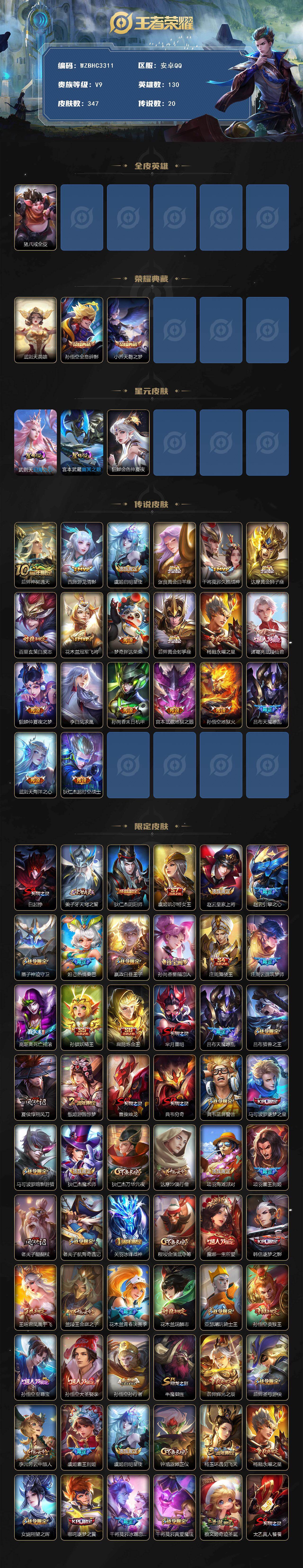 WZEY4361484王者荣耀账号详情图2