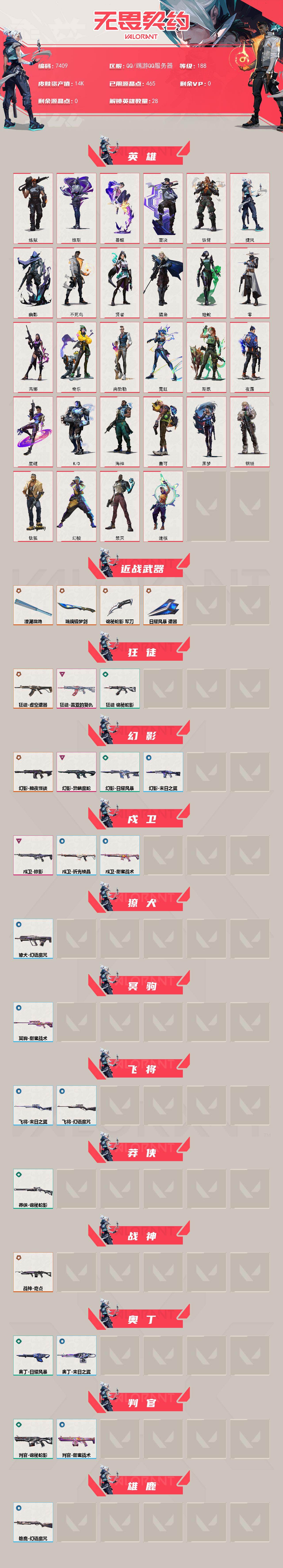 WWQXL442277无畏契约账号详情图2 WWQXL442277无畏契约账号详情图2