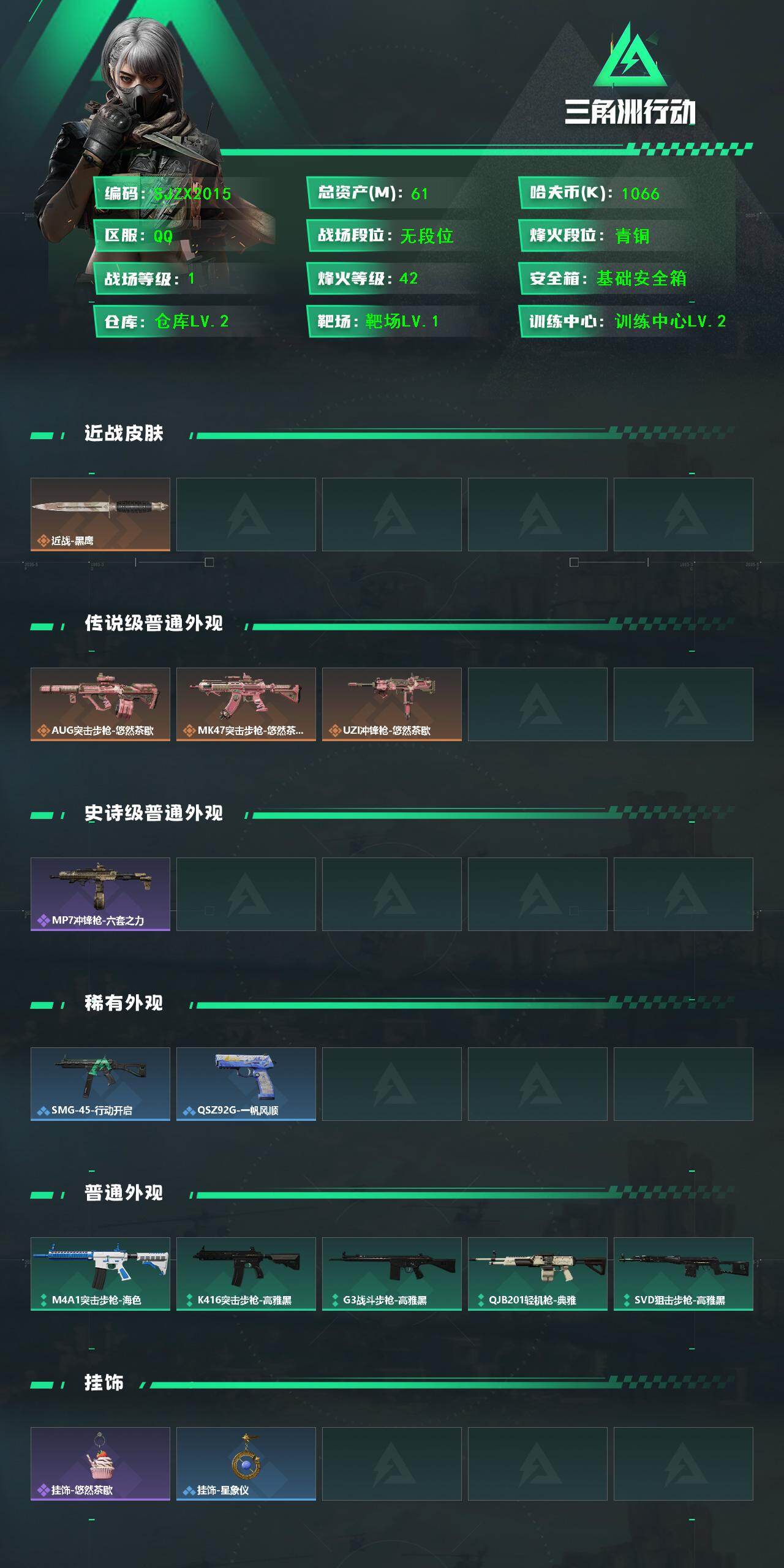 SJZEY4126865三角洲行动账号详情图2