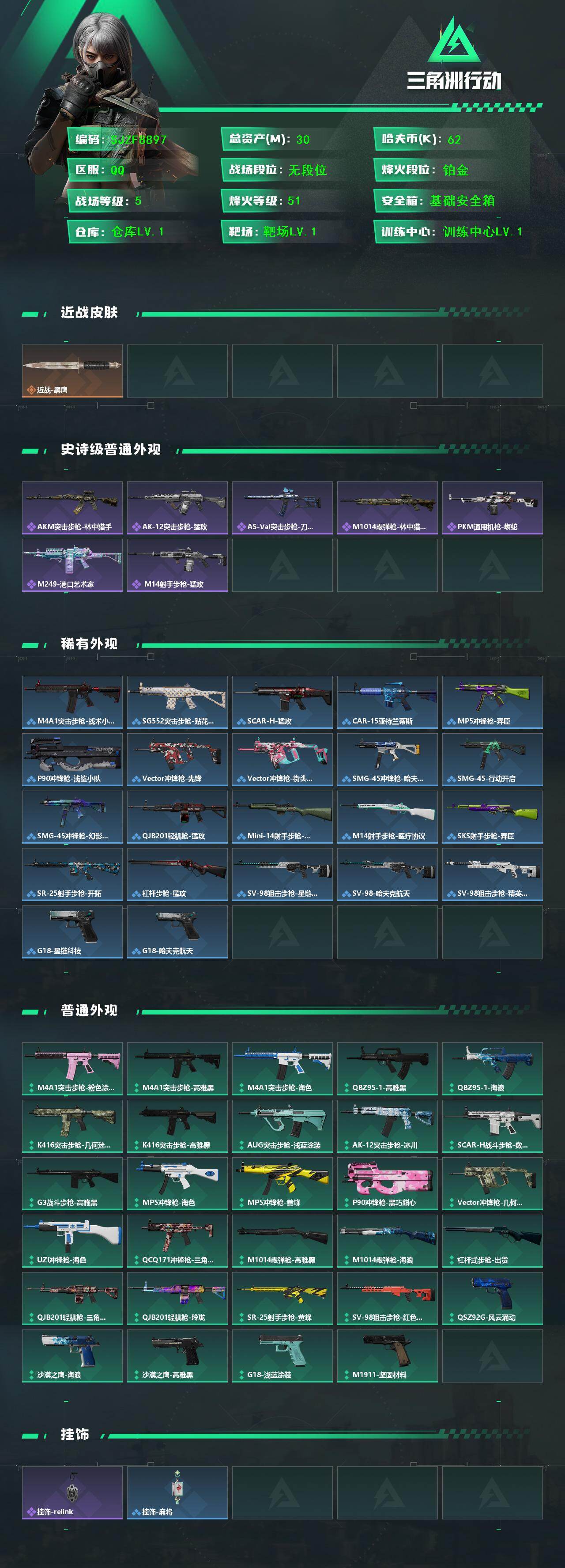 SJZEY4127414三角洲行动账号详情图2