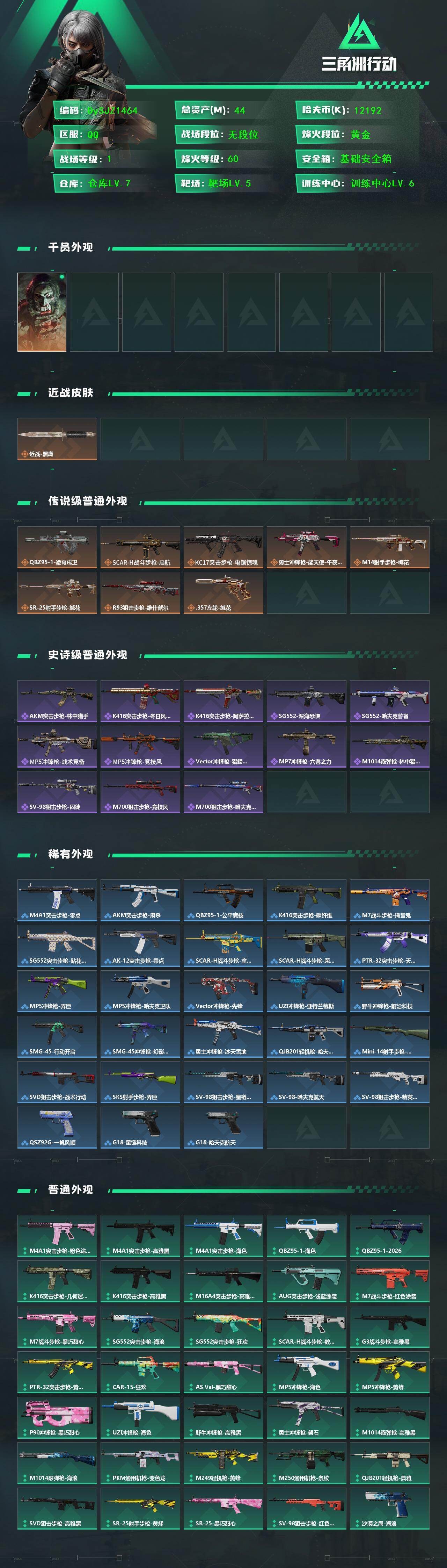 SJZYYT4129445三角洲行动账号详情图2