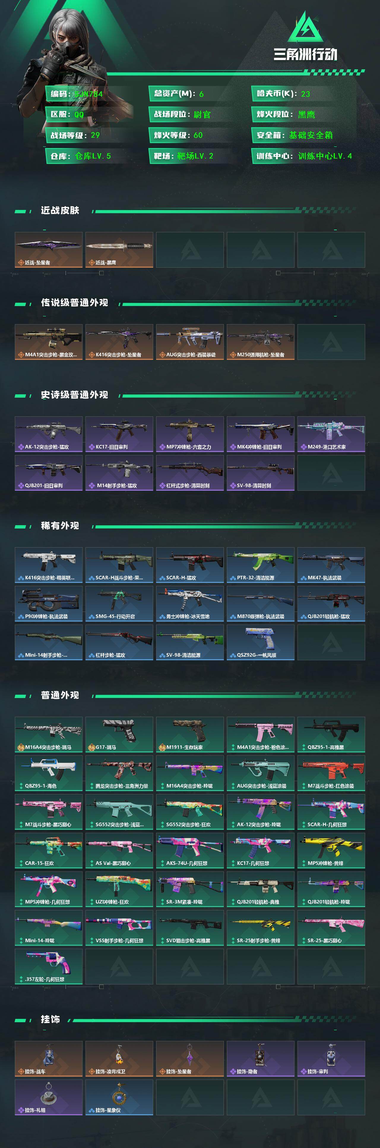 SJZEY4130745三角洲行动账号详情图2 SJZEY4130745三角洲行动账号详情图2