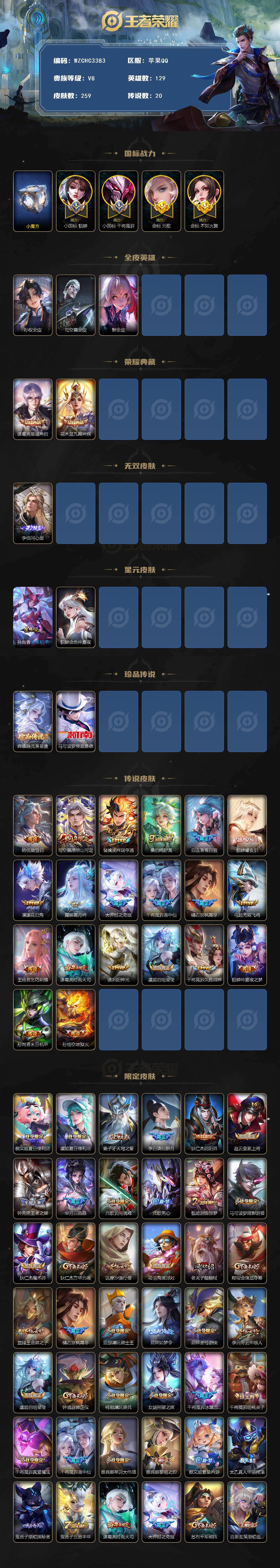 WZEY4383176王者荣耀账号详情图2