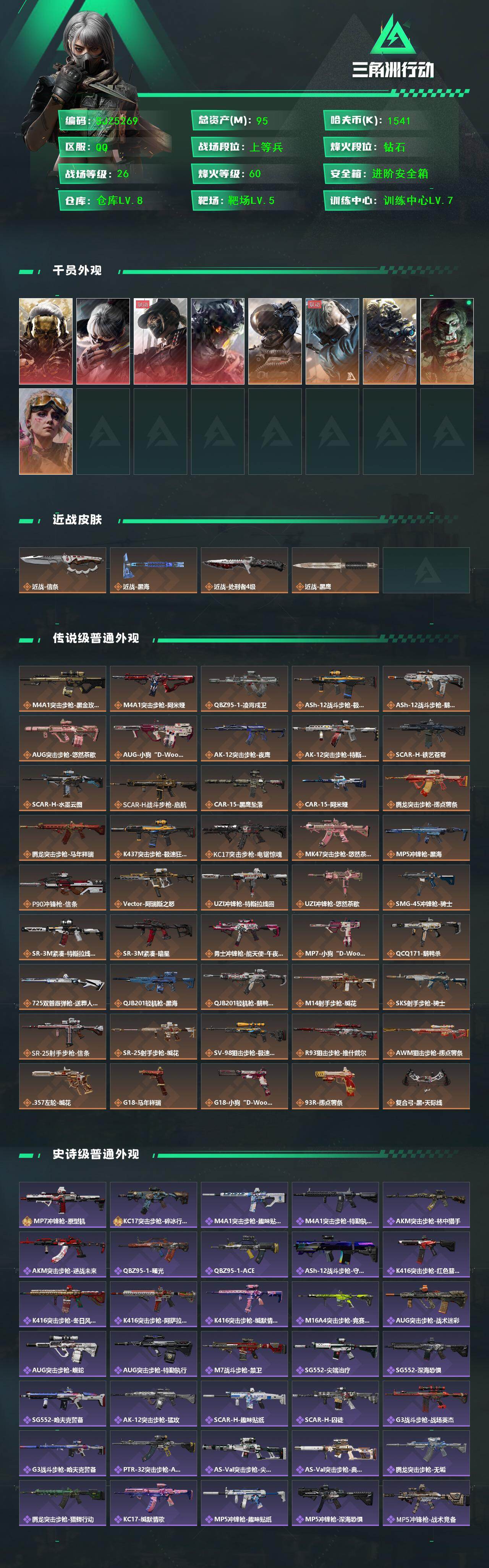 SJZQM4156135三角洲行动账号详情图3