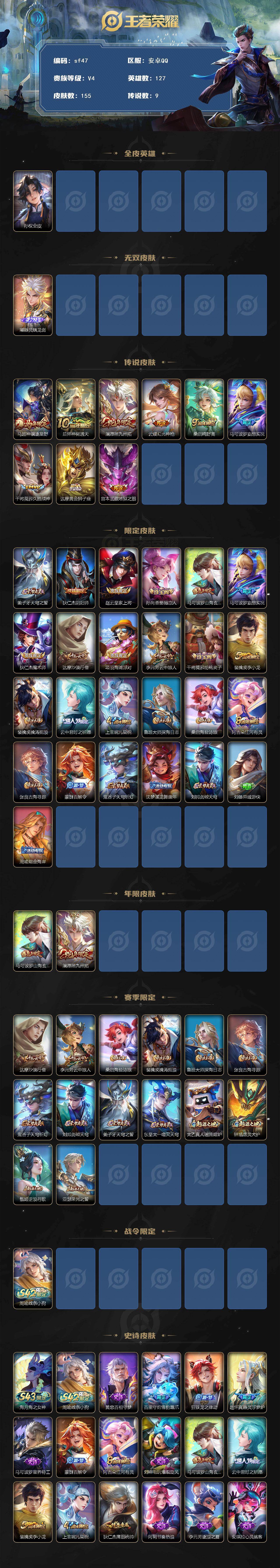 WZYYT4389941王者荣耀账号详情图2