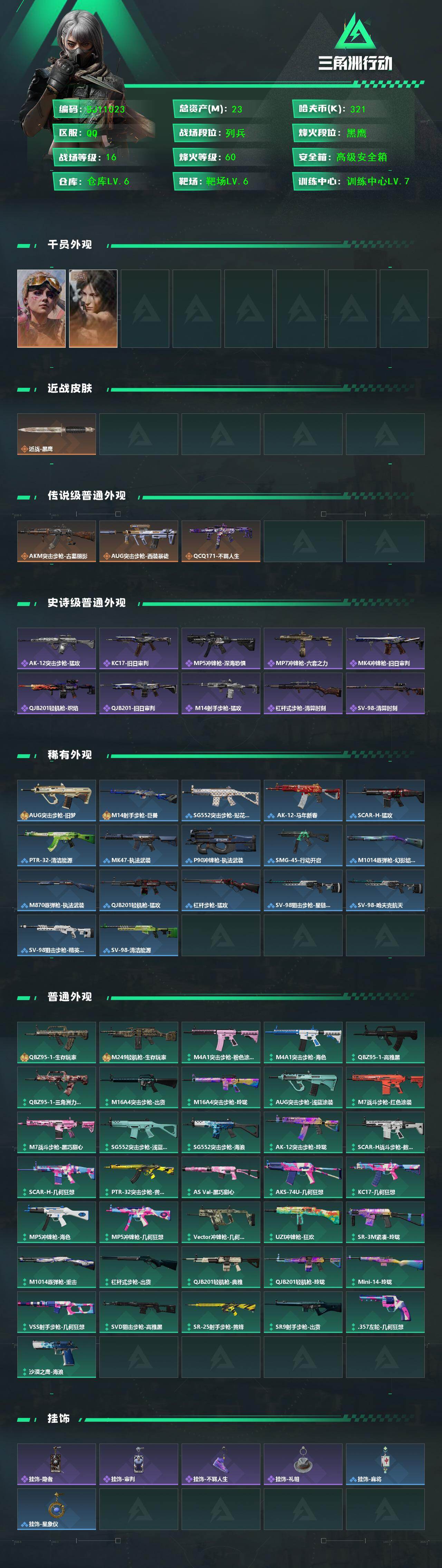 SJZEY4190942三角洲行动账号详情图2 SJZEY4190942三角洲行动账号详情图2