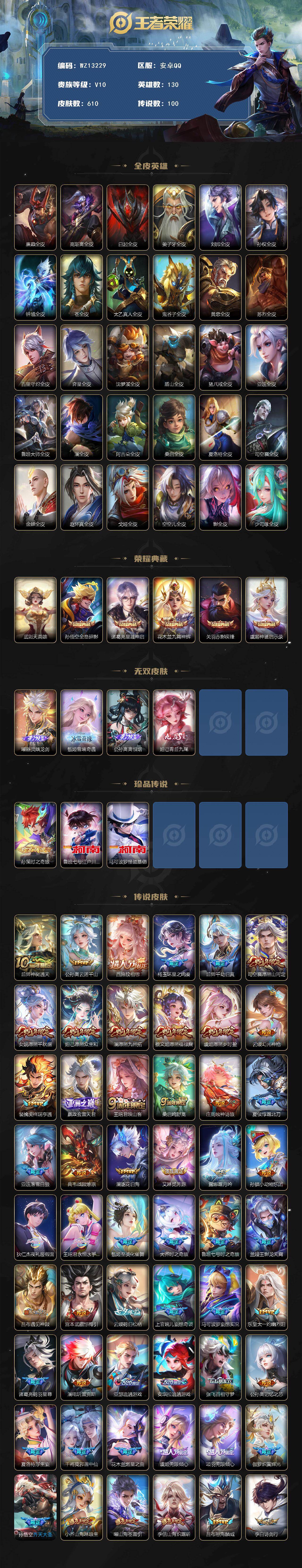 WZXS4414747王者荣耀账号详情图2