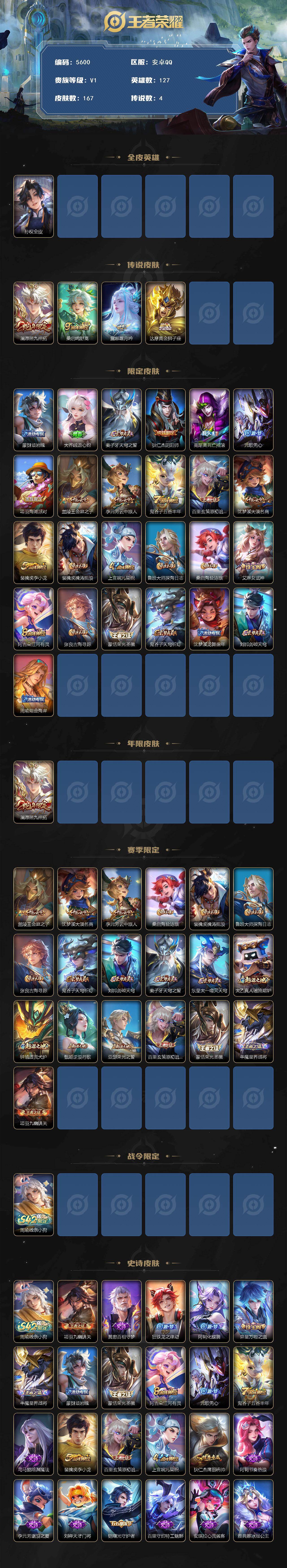 WZJZ4410873王者荣耀账号详情图2