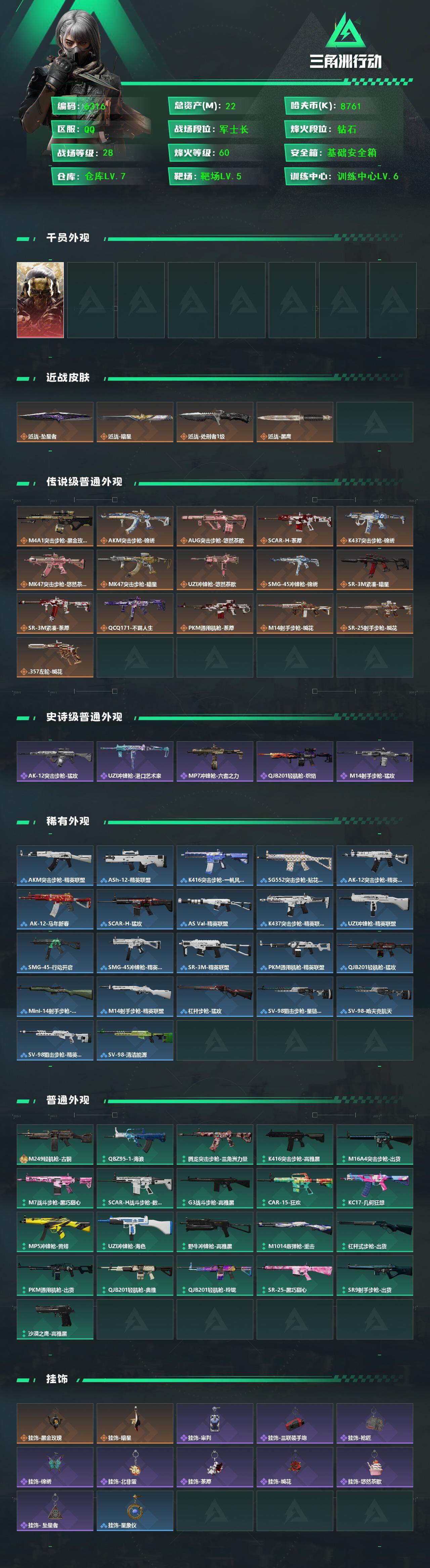 SJZQM4154543三角洲行动账号详情图4 SJZQM4154543三角洲行动账号详情图4