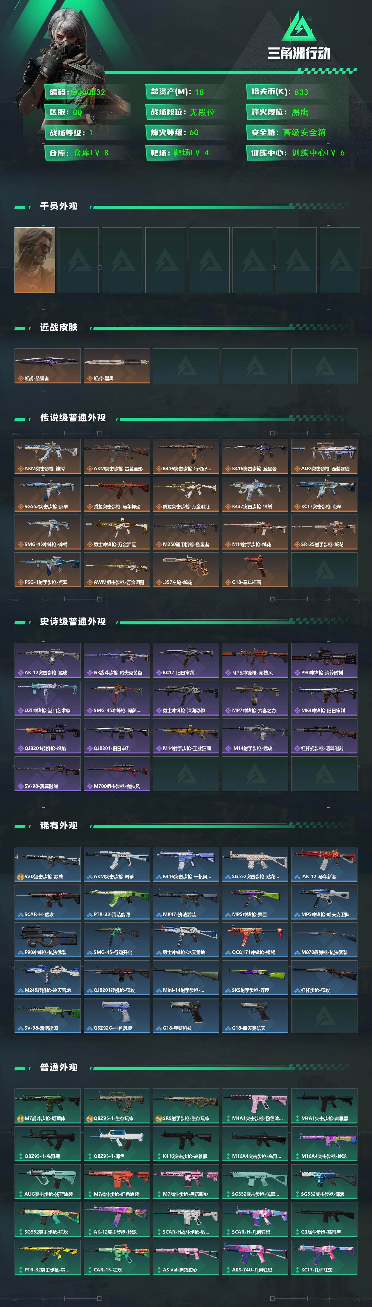 SJZEY4151303三角洲行动账号详情图2 SJZEY4151303三角洲行动账号详情图2
