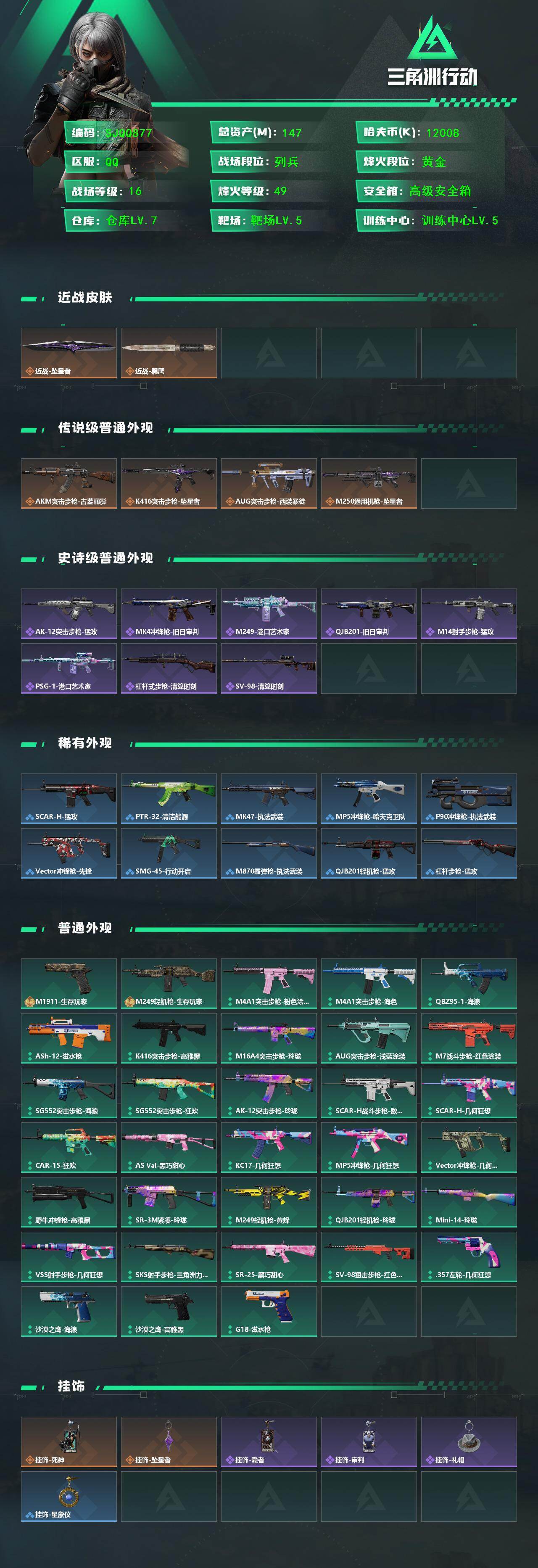 SJZEY4153630三角洲行动账号详情图2