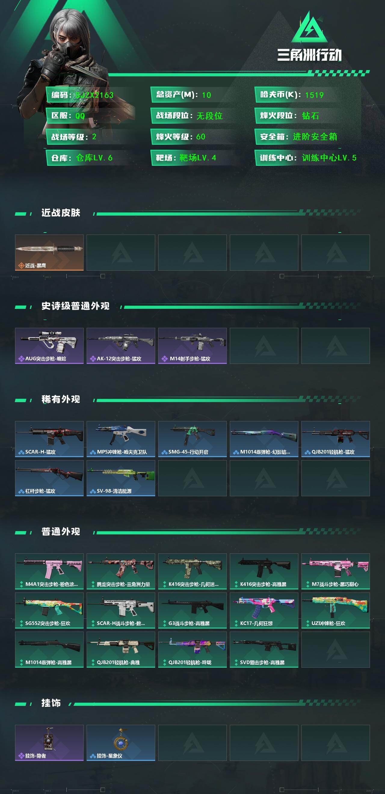 SJZEY4155588三角洲行动账号详情图2