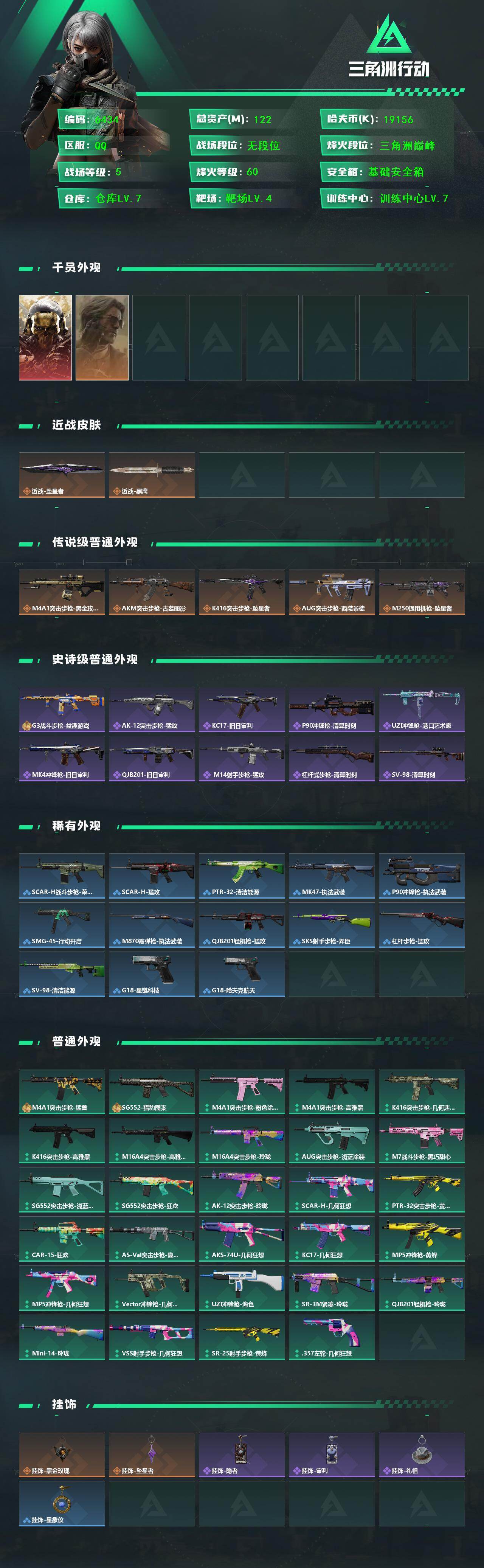 SJZQM4159804三角洲行动账号详情图4 SJZQM4159804三角洲行动账号详情图4