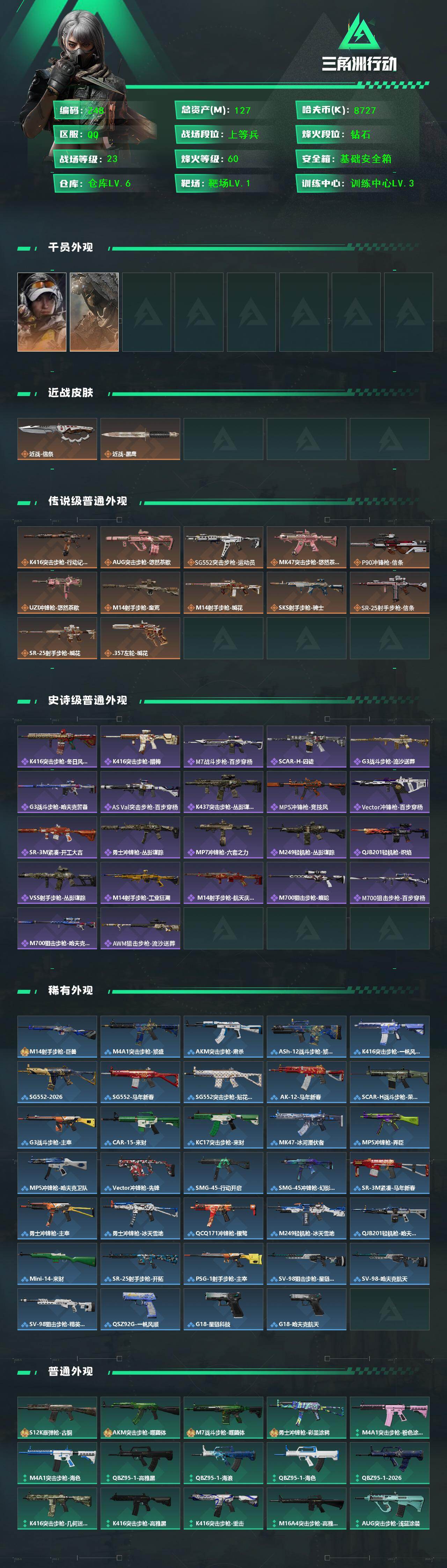 SJZEY4153327三角洲行动账号详情图3 SJZEY4153327三角洲行动账号详情图3