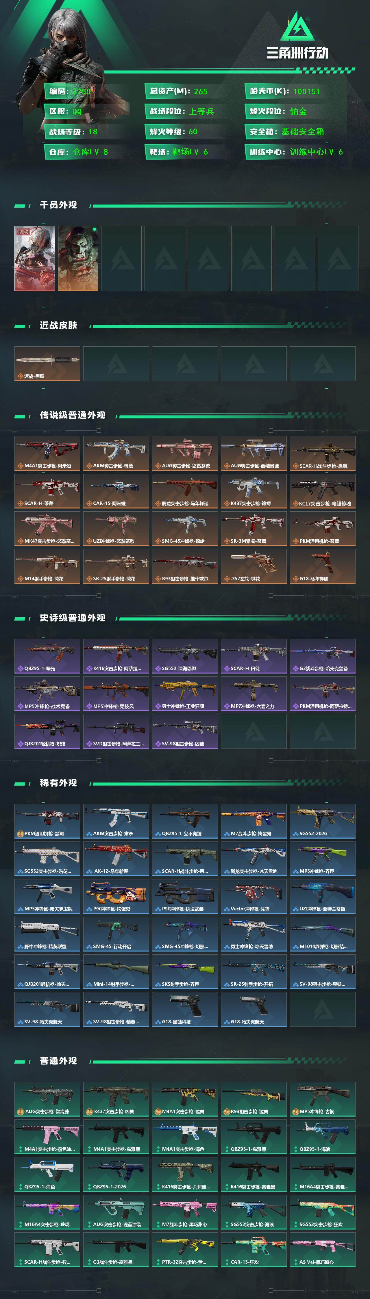 SJZEY4154254三角洲行动账号详情图3 SJZEY4154254三角洲行动账号详情图3