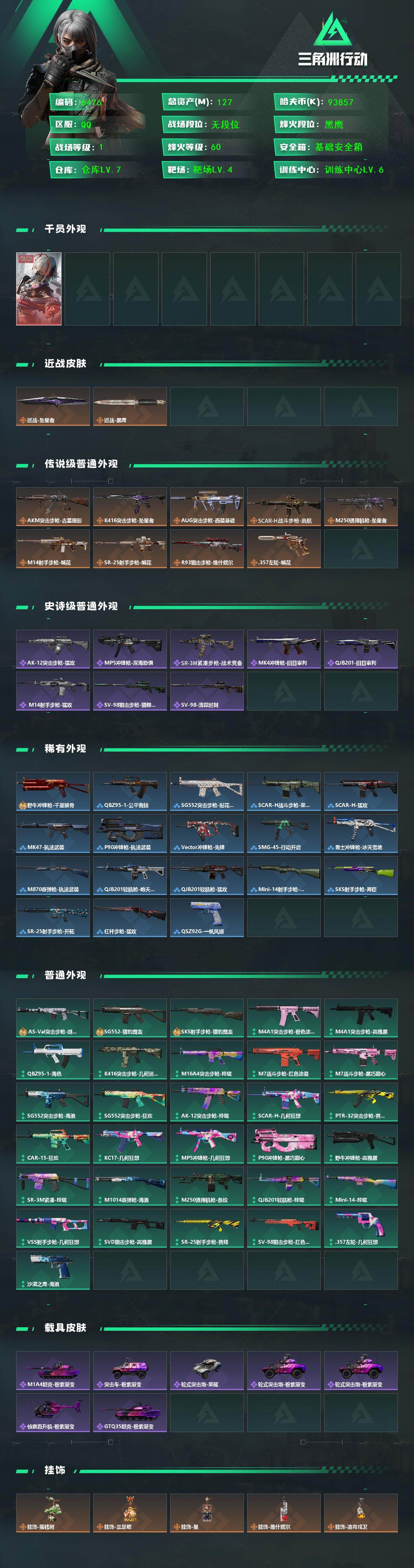 SJZQM4164711三角洲行动账号详情图4 SJZQM4164711三角洲行动账号详情图4