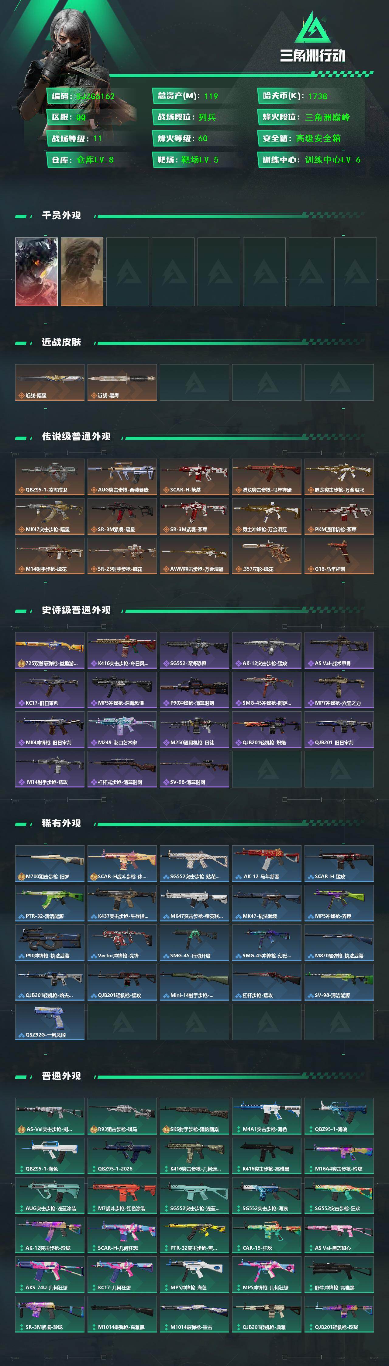 SJZEY4159524三角洲行动账号详情图2