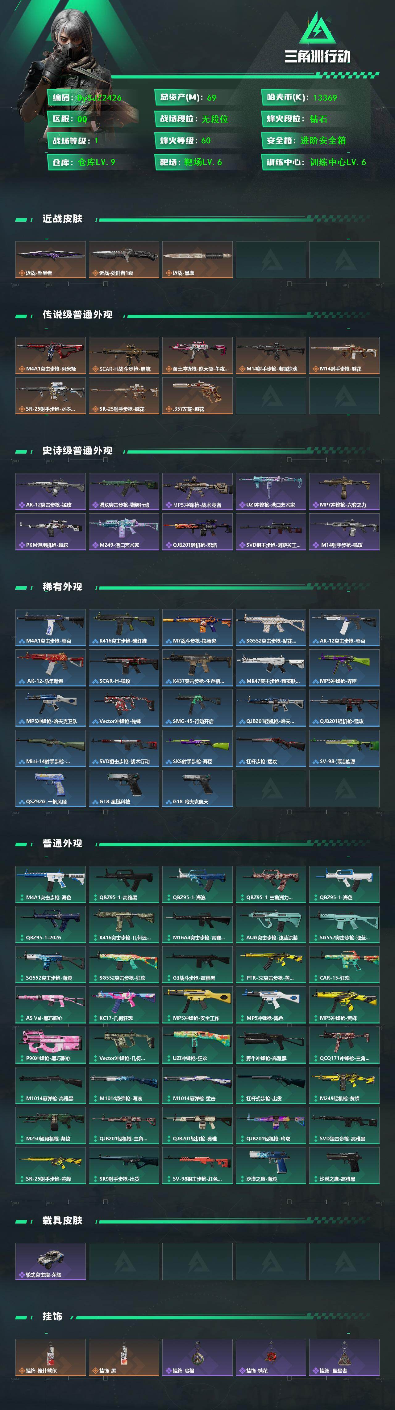 SJZYYT4158694三角洲行动账号详情图2 SJZYYT4158694三角洲行动账号详情图2
