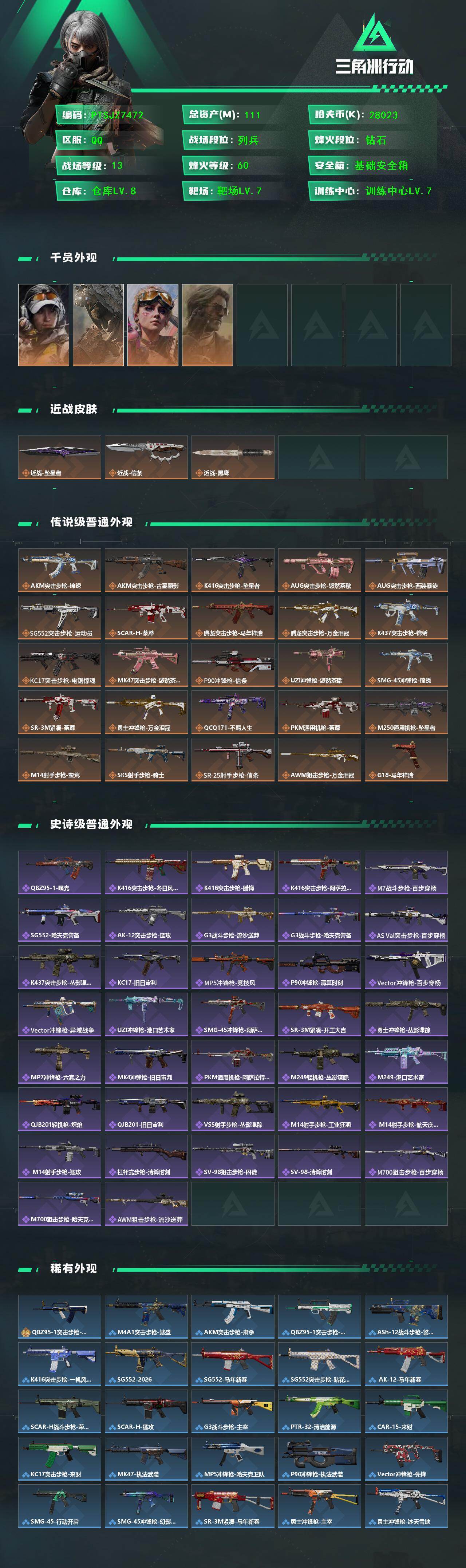 SJZQM4159534三角洲行动账号详情图3