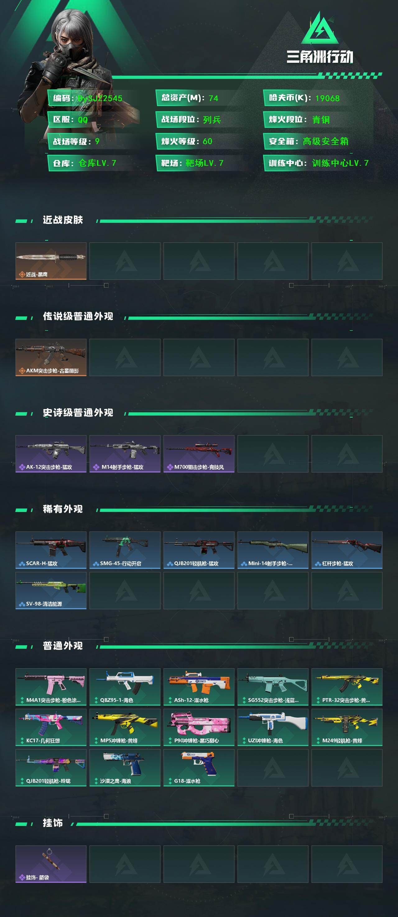 SJZYYT4160961三角洲行动账号详情图2
