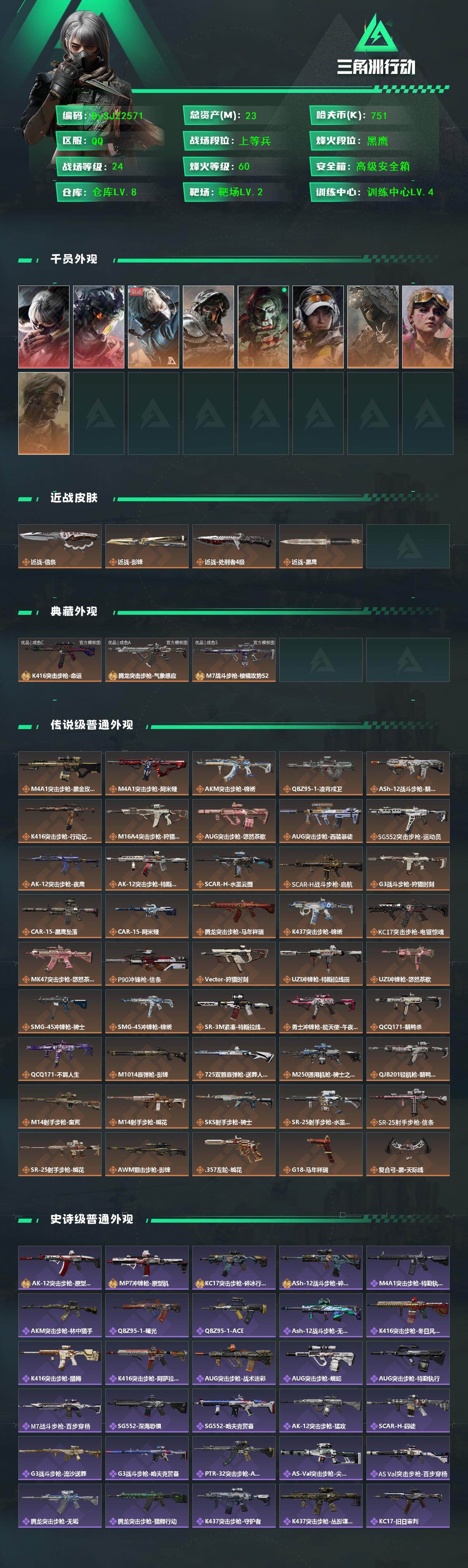 SJZYYT4161095三角洲行动账号详情图2 SJZYYT4161095三角洲行动账号详情图2
