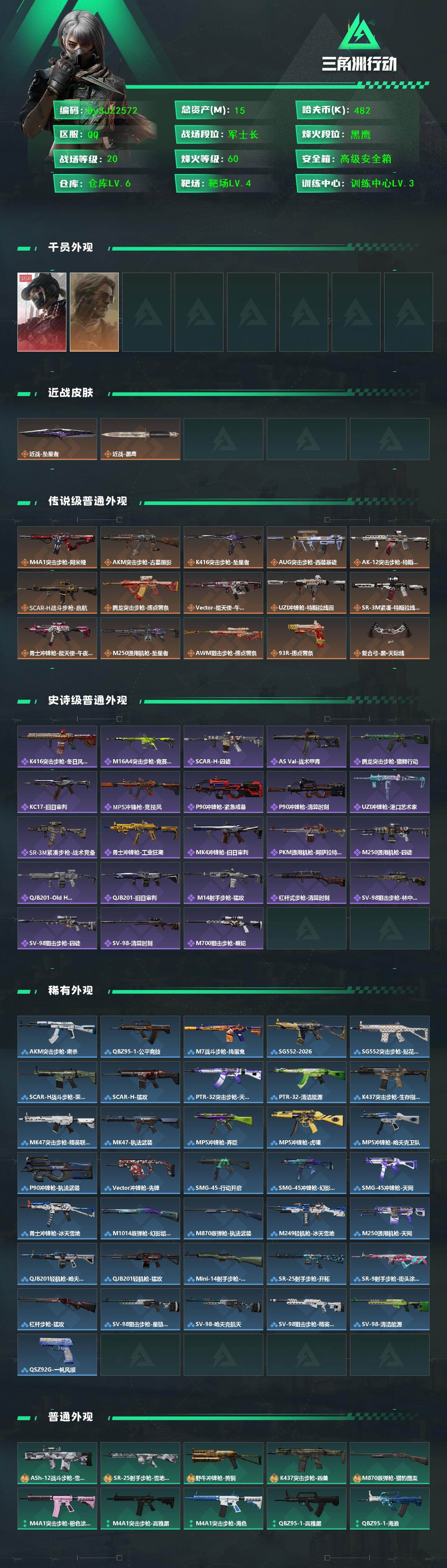 SJZYYT4161099三角洲行动账号详情图2