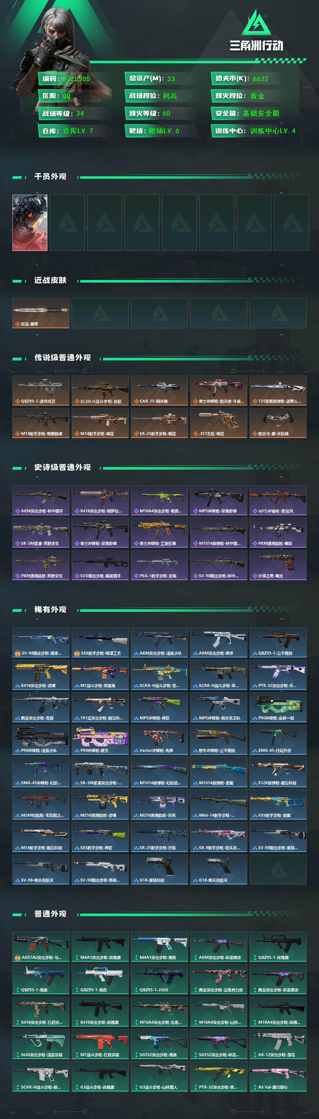 SJZEY4161551三角洲行动账号详情图2 SJZEY4161551三角洲行动账号详情图2