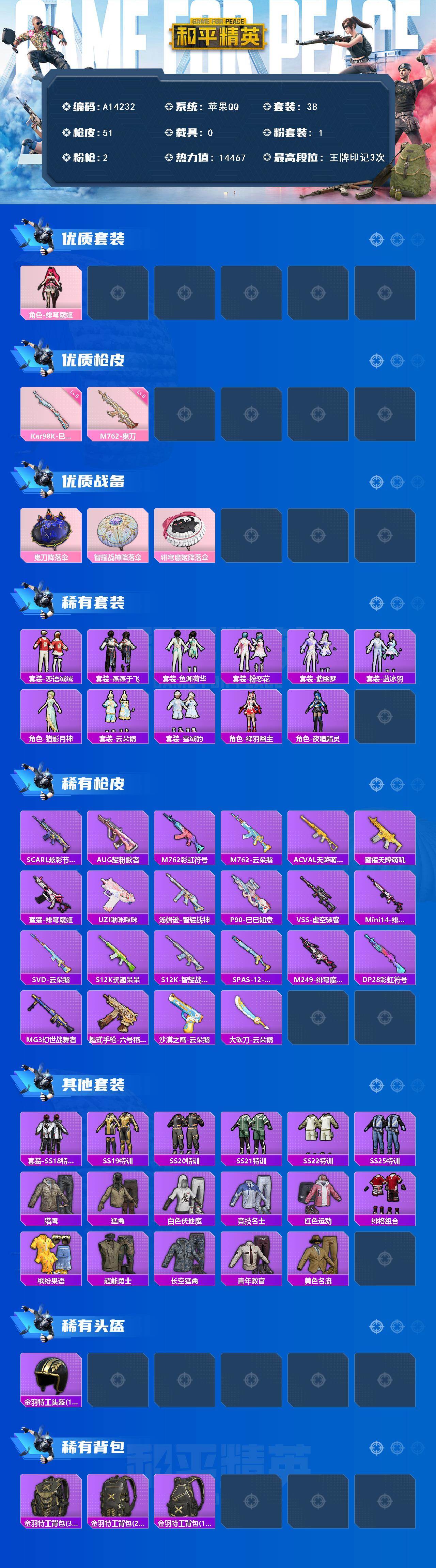 HPEY4255008和平精英账号详情图2