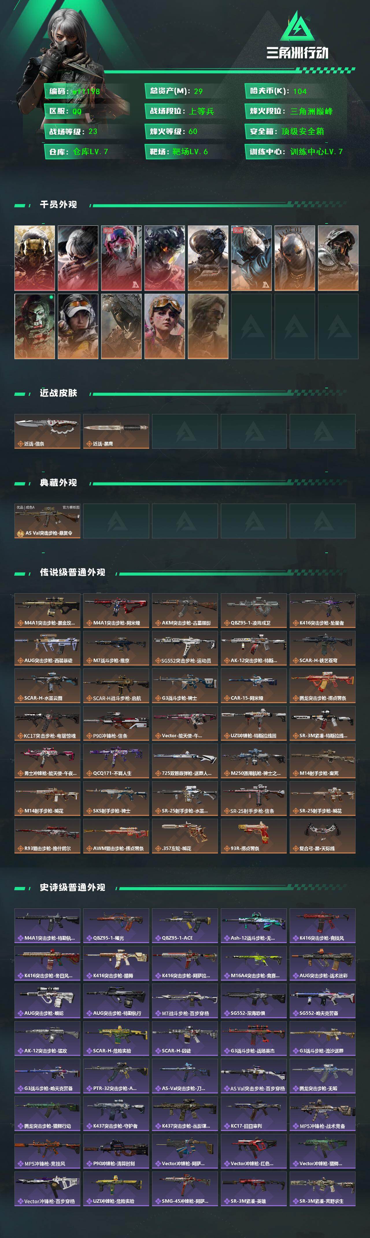SJZQM4166328三角洲行动账号详情图4