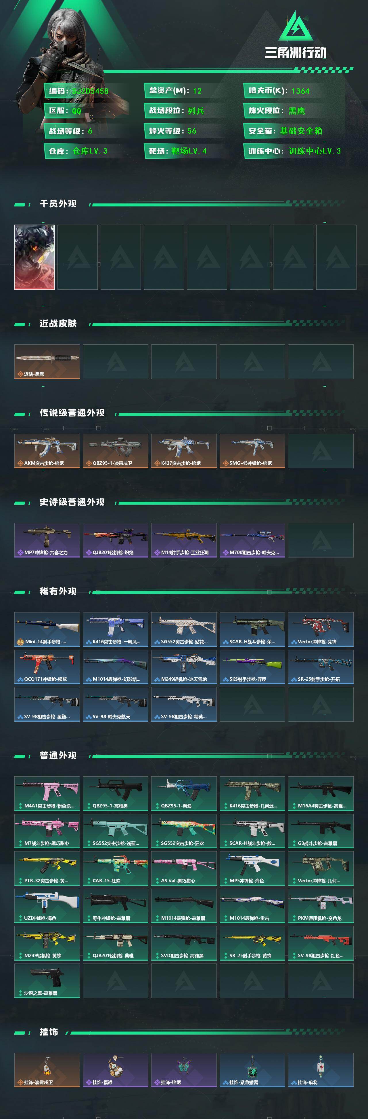 SJZEY4165647三角洲行动账号详情图2