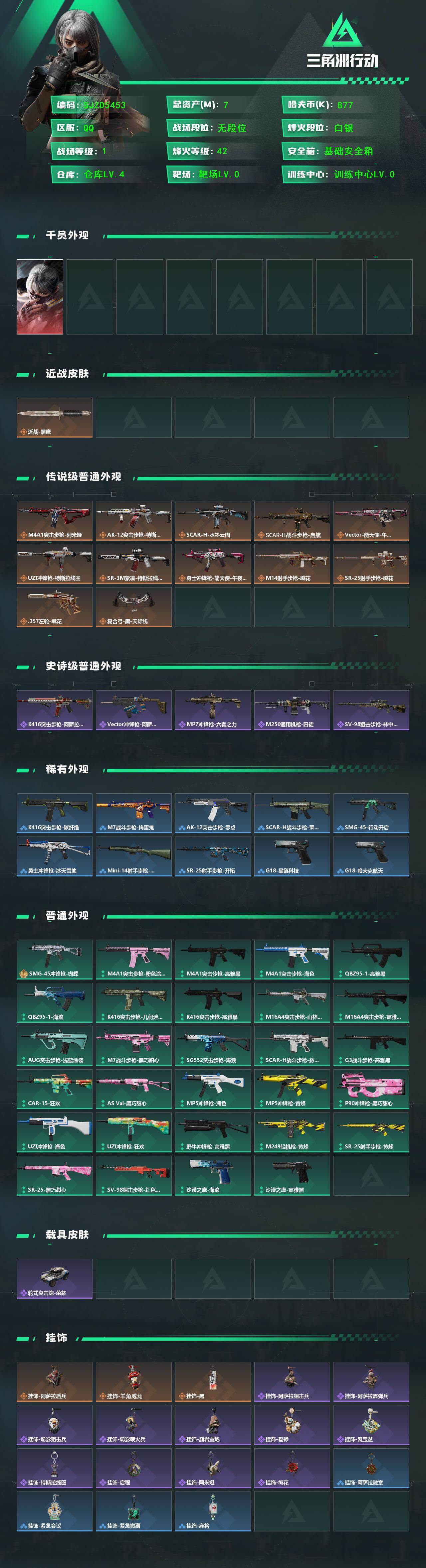 SJZEY4164876三角洲行动账号详情图2