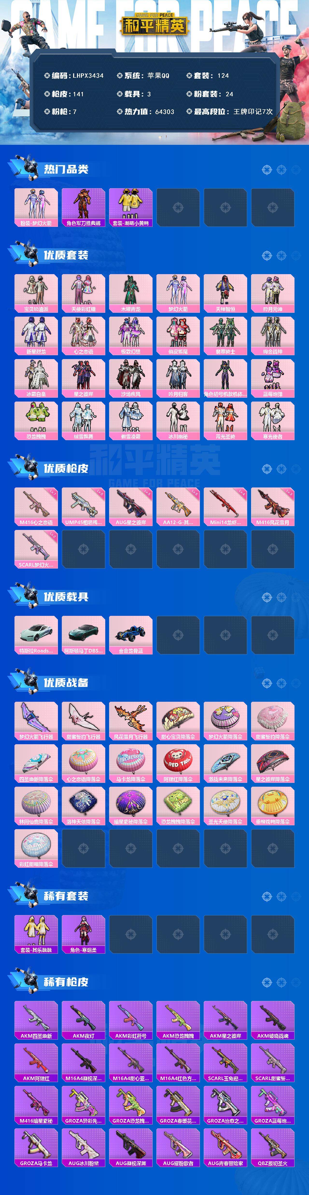 HPLX4262436和平精英账号详情图2