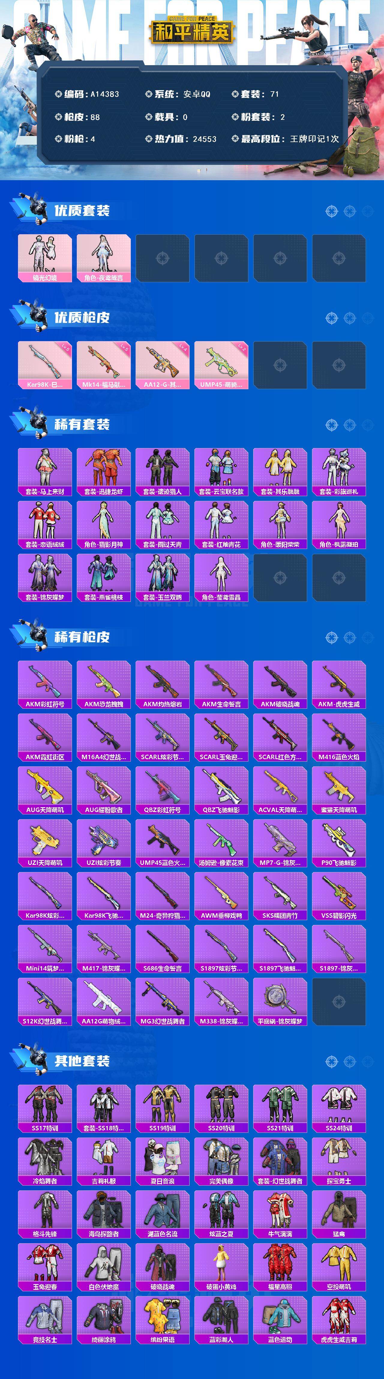 HPEY4263966和平精英账号详情图2