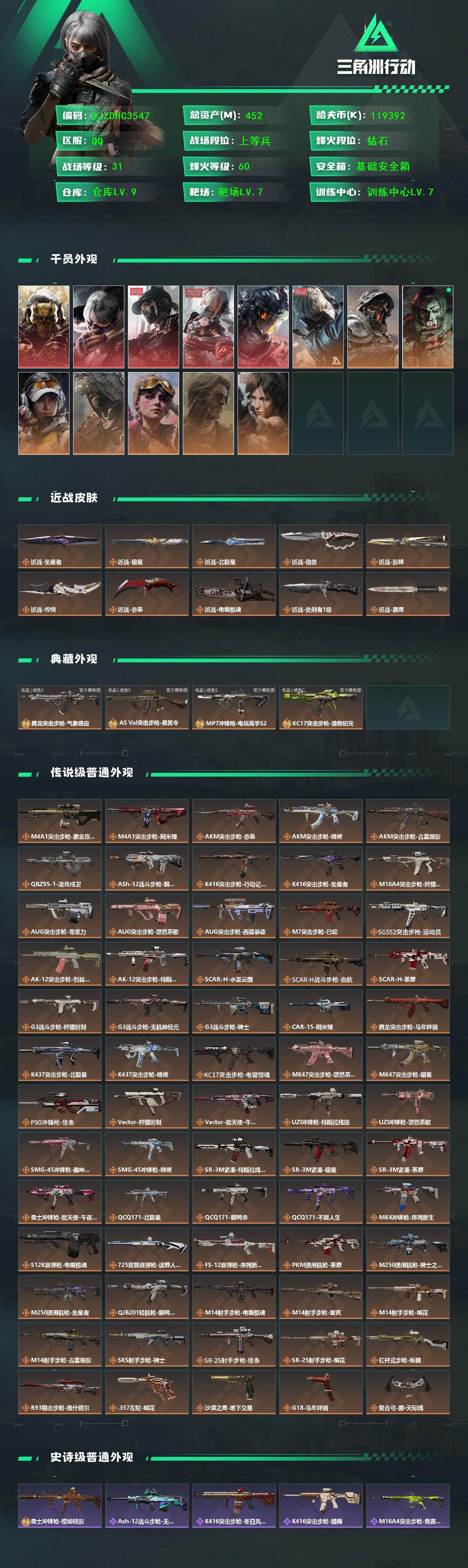SJZQM4184286三角洲行动账号详情图4 SJZQM4184286三角洲行动账号详情图4