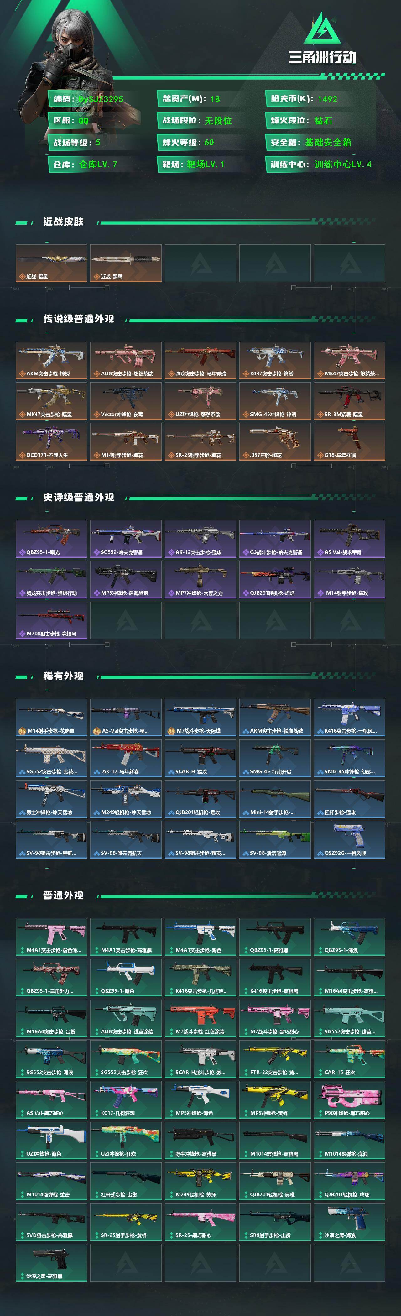 SJZYYT4185728三角洲行动账号详情图2 SJZYYT4185728三角洲行动账号详情图2