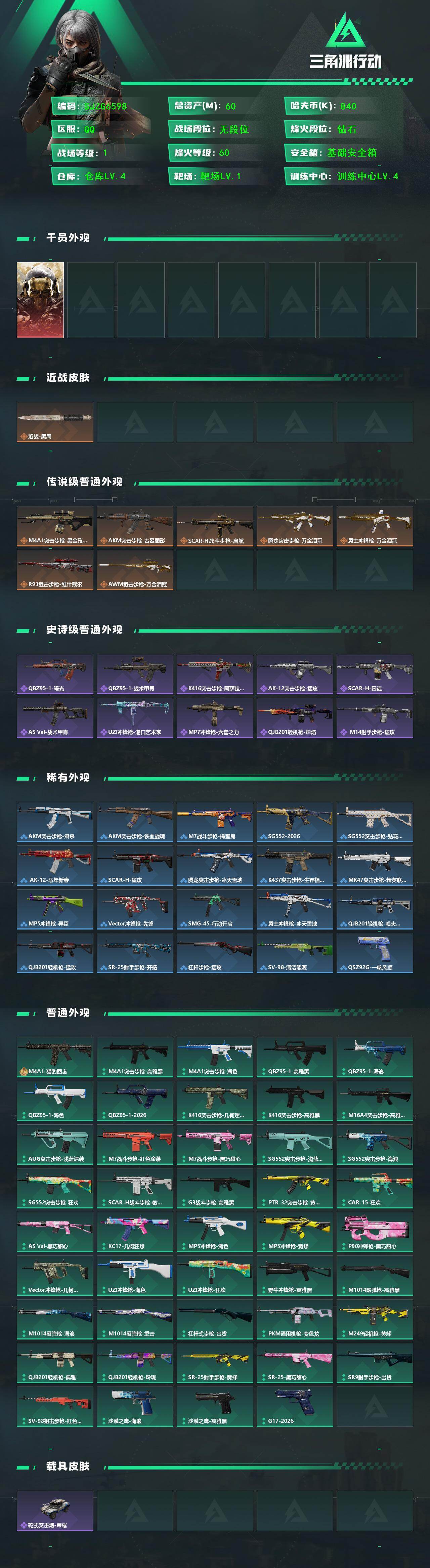 SJZEY4187259三角洲行动账号详情图2