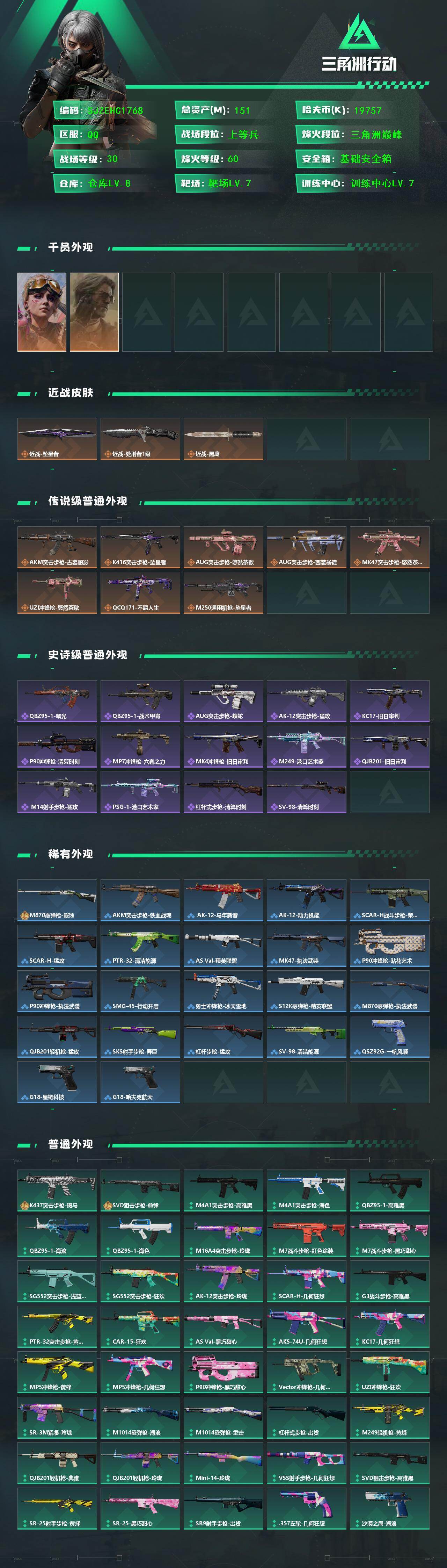 SJZQM4194102三角洲行动账号详情图4 SJZQM4194102三角洲行动账号详情图4
