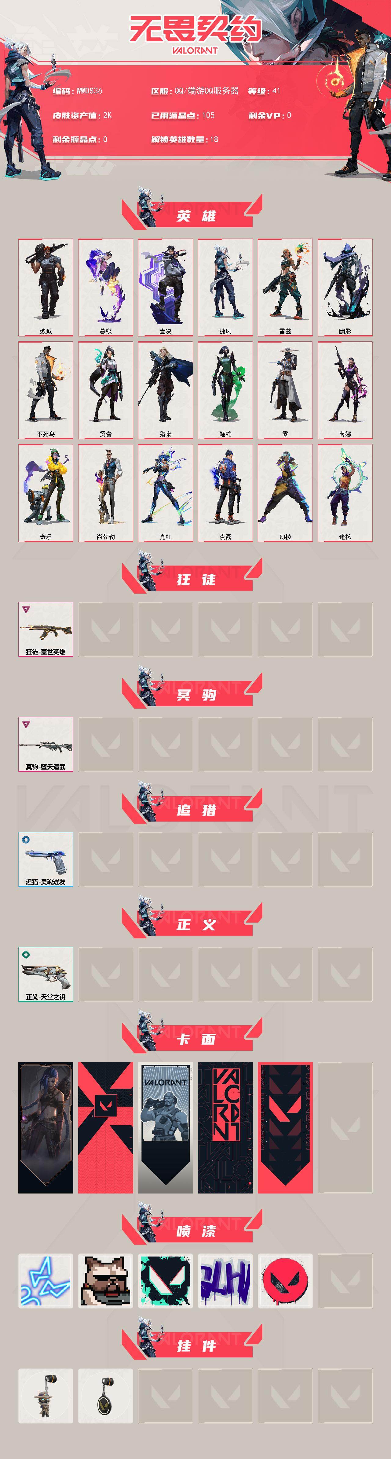 WWQEY473568无畏契约账号详情图2 WWQEY473568无畏契约账号详情图2