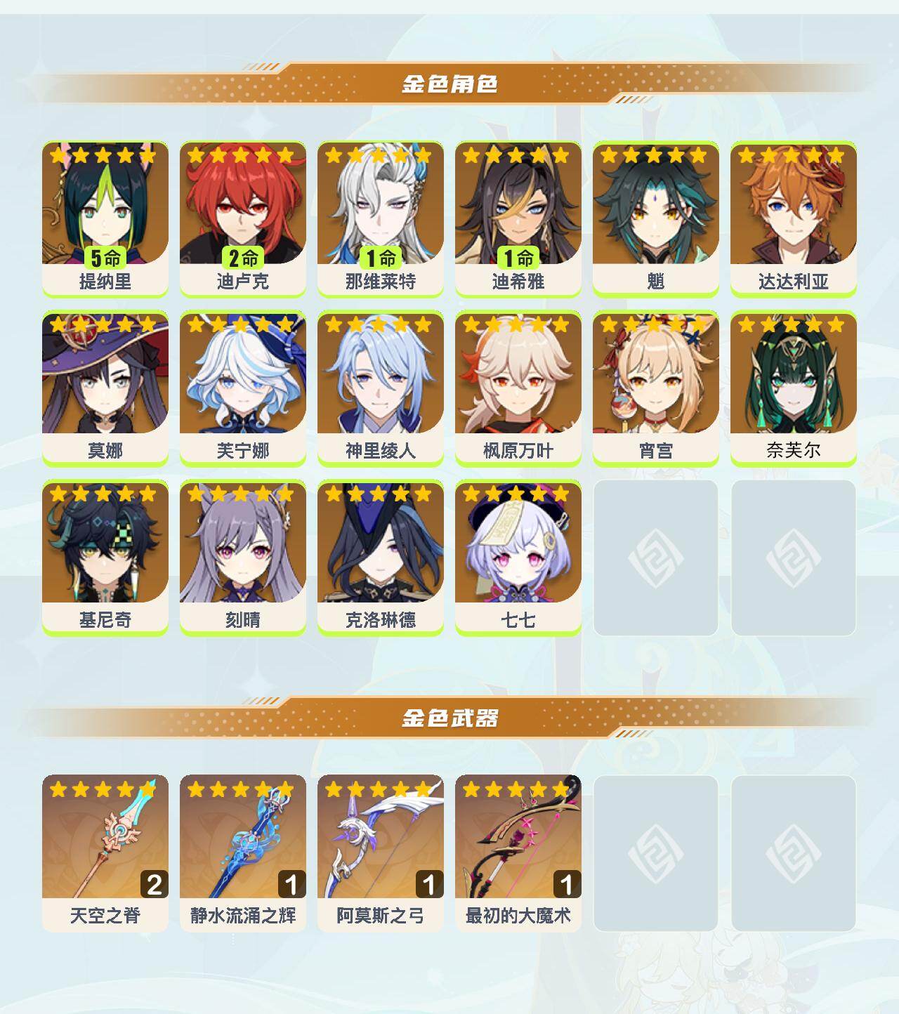 YSEY48286原神账号详情图2 YSEY48286原神账号详情图2