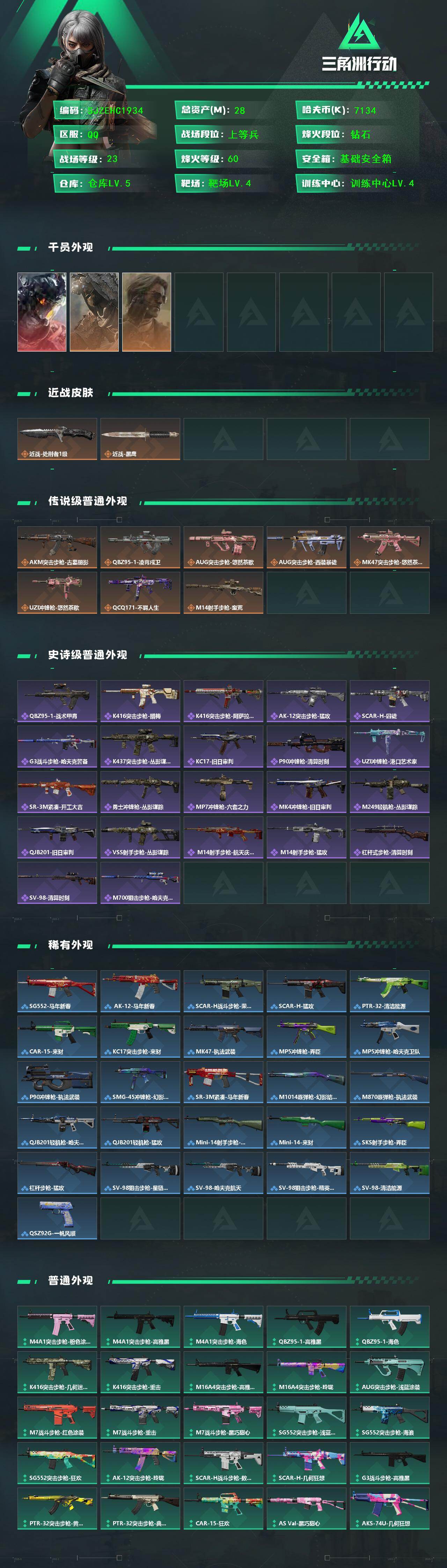 SJZQM4200351三角洲行动账号详情图4