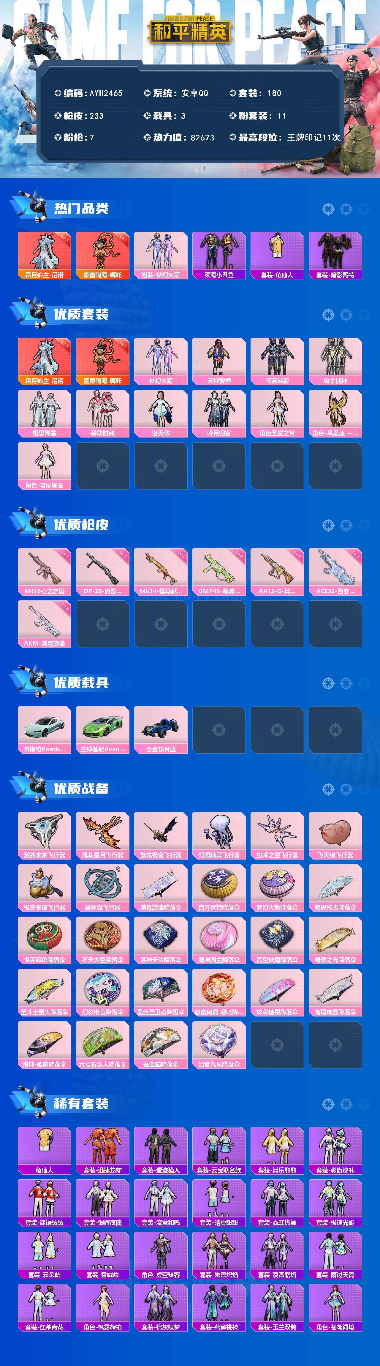 HPLX4294441和平精英账号详情图2