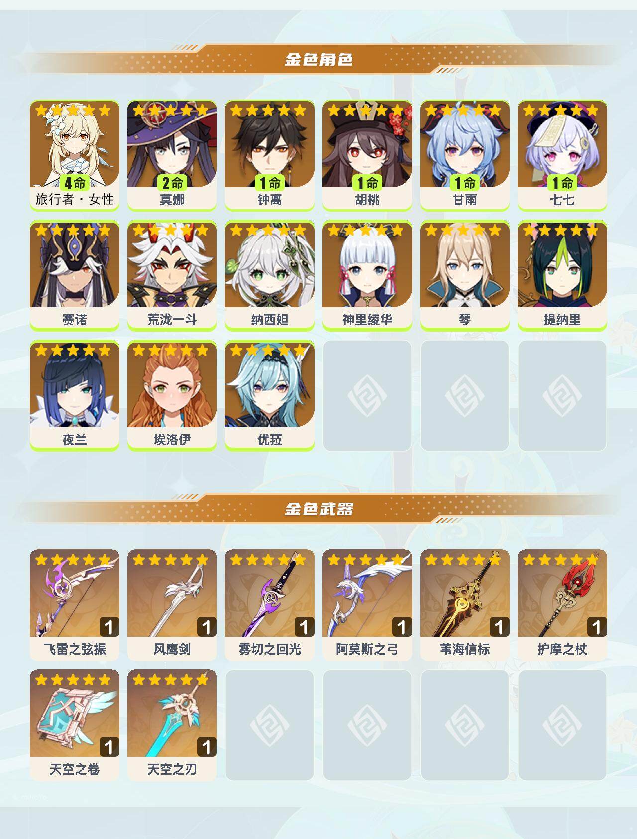 YSEY49359原神账号详情图3