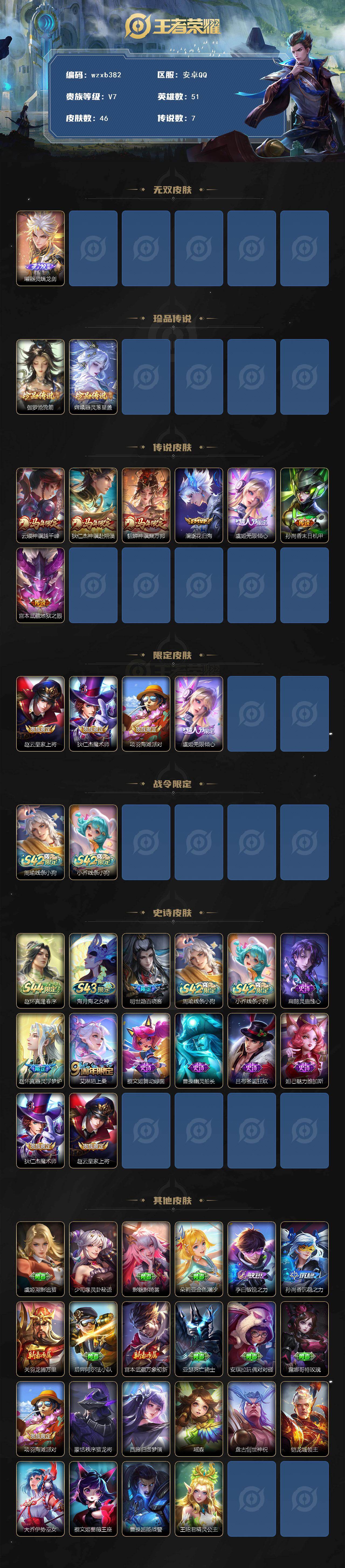 WZYYT4515821王者荣耀账号详情图2 WZYYT4515821王者荣耀账号详情图2