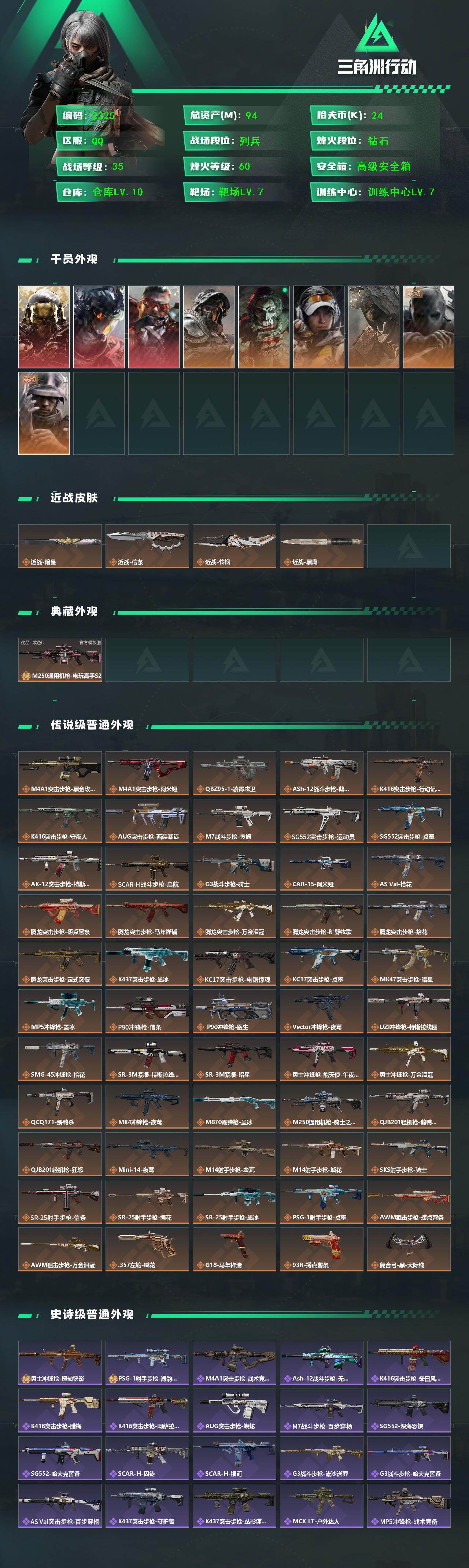 SJZMMN4271494三角洲行动账号详情图3 SJZMMN4271494三角洲行动账号详情图3