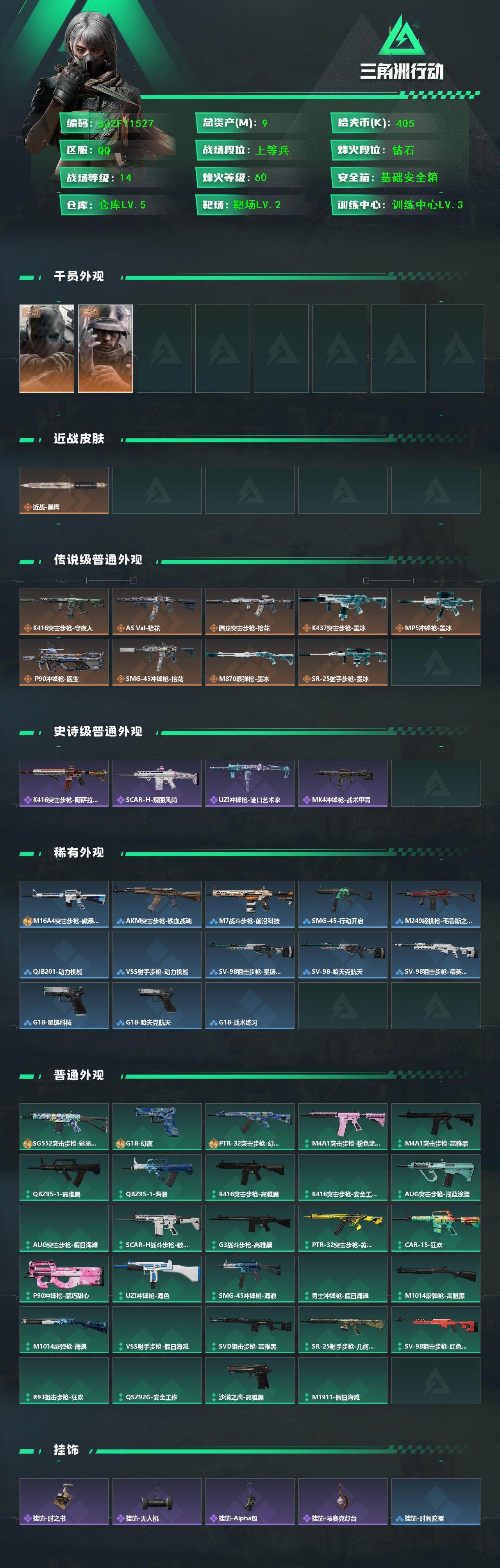 SJZEY4256964三角洲行动账号详情图2 SJZEY4256964三角洲行动账号详情图2
