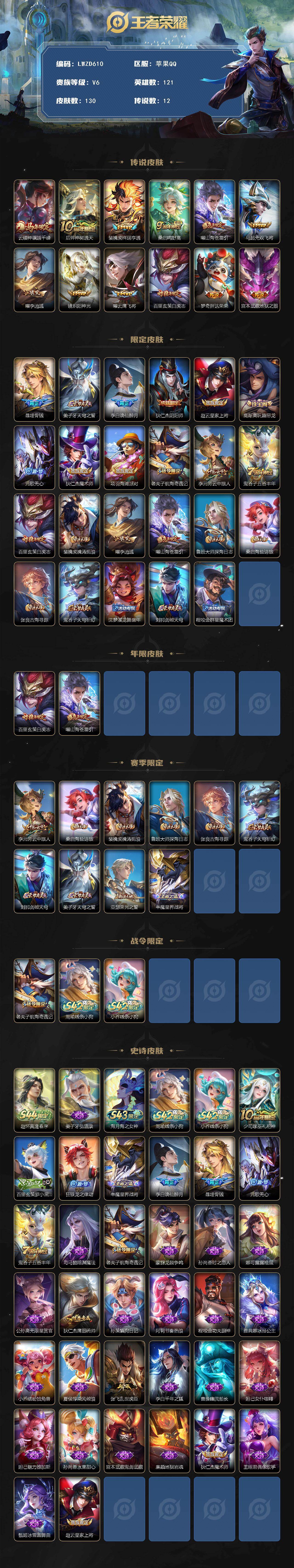WZLE4604471王者荣耀账号详情图2