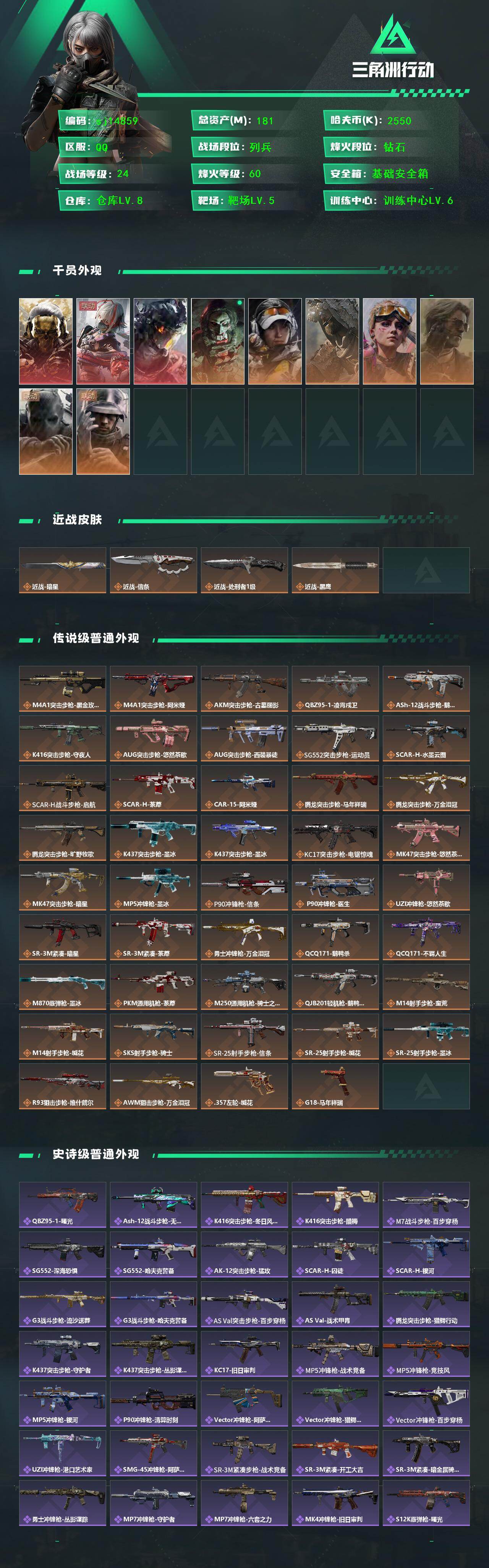 SJZMMN4330907三角洲行动账号详情图3 SJZMMN4330907三角洲行动账号详情图3