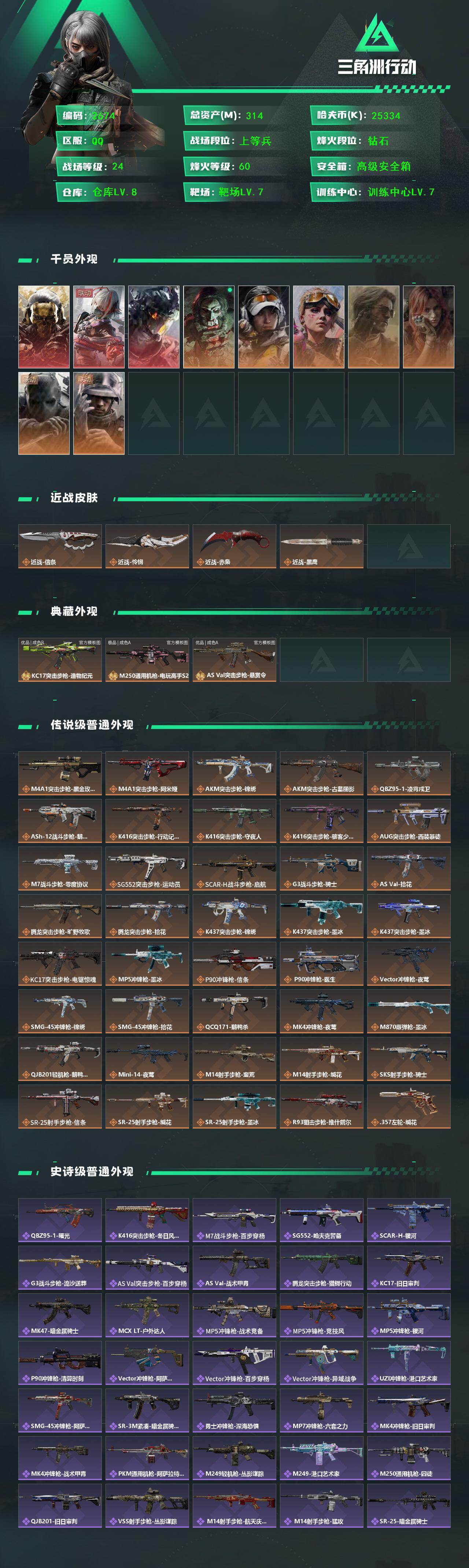 SJZMMN4295037三角洲行动账号详情图3