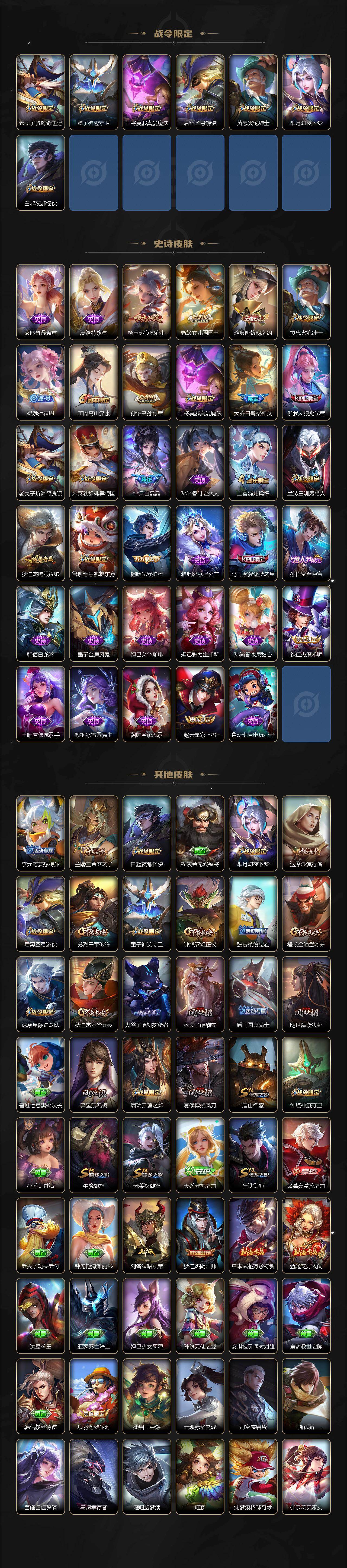 WZXS4669726王者荣耀账号详情图3 WZXS4669726王者荣耀账号详情图3